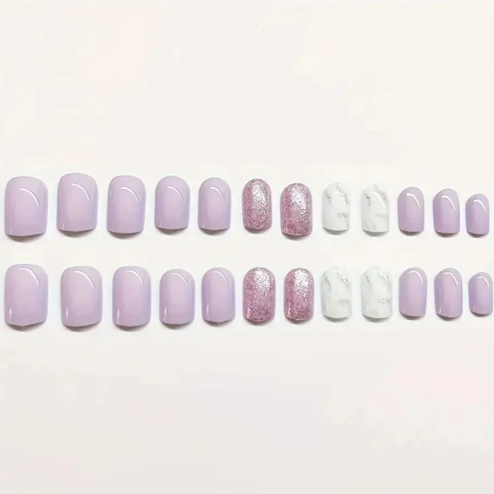 24 Pieces Fake Press On Nails